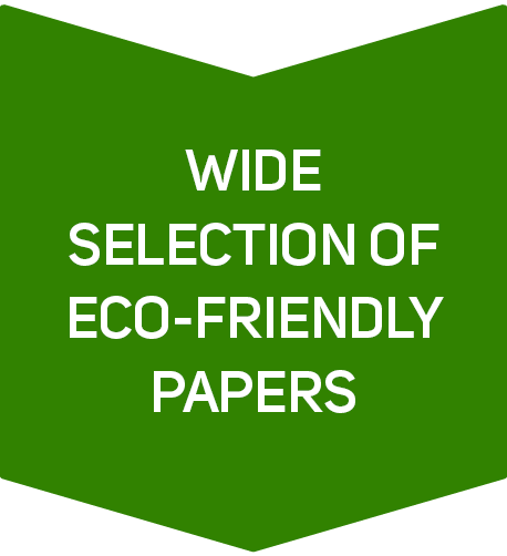 Wide selection of eco-friendly papers