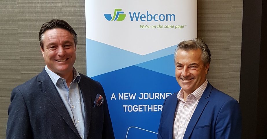 Serge Loubier (President of Marquis) and Mike Collinge (former President of Webcom) picture